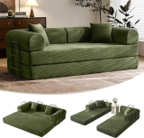 79″ Convertible Sofa Bed w/ Two Pillows