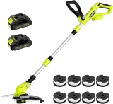 20V Cordless 12″ String Trimmer & Edger w/ 2 Batteries & Charger
