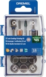 Dremel EZ Lock 18-Piece Sanding & Grinding Rotary Tool Accessories Kit