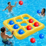 4.7-Foot Inflatable Tic-Tac-Toe Toss Pool Game Toy