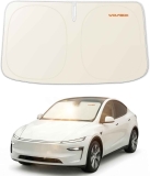 Wolfbox Car Windshield Sun Shade for Tesla Model 3 and Model Y