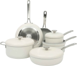 Sur La Table Kitchen Essentials Potluck Porch 10-Piece Ceramic Nonstick Cookware Set
