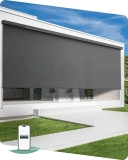 Motorized Solar-Powered Outdoor Roller Shade