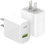 20W USB-C Dual Port Wall Charger 2-Pack