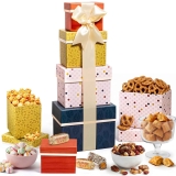 Broadway Basketeers Tower Snack Gift Basket