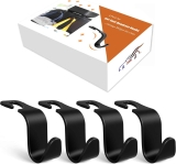 Amooca 4-Pack Car Headrest Hooks