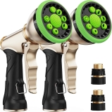 Rainpoint Heavy Duty Metal Garden Hose Nozzle 2-Pack
