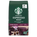 Starbucks Espresso Roast Dark Roast Whole Bean Coffee, 18 oz.