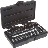 GearWrench 1/4″ Drive 6 Pt. Pass-Thru Mechanics 27-Piece Tool Set