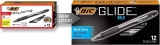 12-Count BIC Glide Bold Black Ballpoint Pens $5.58