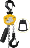 Mophorn 0.25T 5ft Chain Lever Block Chain Hoist with Hook  $28.49