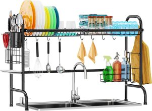 Stainless Steel Over The Sink Dish Drying Rack  $26.99