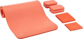 Amazon Basics 1/2-Inch Thick Yoga Mat 6-Piece Set $23.61