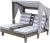 KidKraft Wooden Outdoor Double Chaise Lounge  $60.99