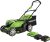 Greenworks G-MAX 17” Lawn Mower with 2 Batteries and Charger  $197.99