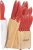 15-Piece High Carbon Stainless Steel Kitchen Knife Set w/Block Wooden  $20.00