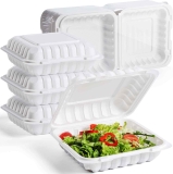 55-Pack 8″ Meal Prep Container with BPA Free Microwave Freezer  $9.99