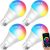 LLMoose Hover Soccer Ball Set of 2 LED Hover Ball Toys $27.96