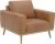 Amazon Brand 38.6″ W Rivet Modern Leather Living Room Accent Chair  $120.80