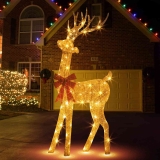 Peiduo 5-Foot LED Outdoor Reindeer Decoration $72