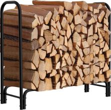 Amagabeli 4-Foot Firewood Rack $33