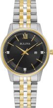 Bulova Classic Diamond Two-Tone Gold Stainless Steel Quartz Watch $142.49