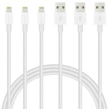 3-Pack IDISON Apple MFi Certified Lightning Charging Cables  $6.99