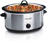 Crock-Pot 7-Quart Oval Manual Slow Cooker (Stainless Steel)  $22.49