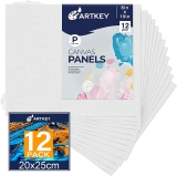 Artkey Canvas Panel 12-Pack $8.50