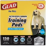 150-Count Glad for Pets Black Charcoal Puppy Pads $21.34