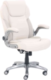 AmazonCommercial Ergonomic Leather Executive Chair with Flip-Up Arms  $93.73