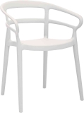 2-Pack Amazon Basics Curved Back Premium Plastic Dining Chairs (White)  $56.61