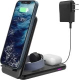 18W 3-in-1 Wireless Charging Station Apple Watch Series & AirPods  $9.00