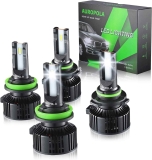 4-Pack 14000 Lumens 6000K 9005 H11 LED Headlight Bulbs with CANbus  $19.99