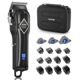 Men’s Professional Cordless Hair Clippers with 15 Guide Combs  $25.49