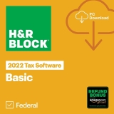 HR Block Basic Tax Software 2022 w/ Refund Bonus Offer $15