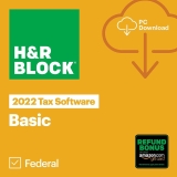 HR Block Basic Tax Software 2022 w/ Refund Bonus Offer $15
