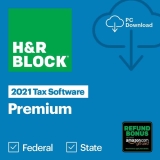 HR Block 2021 Premium Tax Software for PC w/ Refund Bonus $55