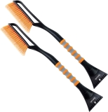 2-Pack AstroAI 27″ Snow Brush and Detachable Deluxe Ice Scraper  $13.49