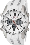 U.S. Polo Assn. Sport Mens Silver-Tone Watch with White Silicone Band  $20.76