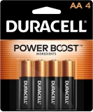 4-Count Duracell Coppertop AA Batteries with Power Boost Ingredients  $2.57