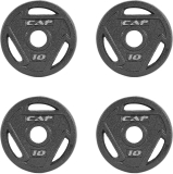 CAP Fitness 10-lb. Olympic Grip Weight Plates 4-Pack $52