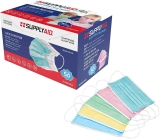 50-Pack Supplyaid Kids Size Disposable Moldable Nose Bar 3-Layer Face Mask  $2.99