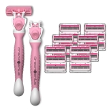 Women’s 6-Blade Razors Includes 2 Handles and 19 Refills  $9.43