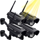 4-Pack Solar Powered Fake Security Camera with Light Sensor  $19.95