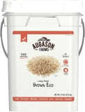 Augason Long Grain Brown Rice Emergency Food Storage 24-lb. Pail $33