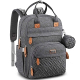 BabbleRoo 26L Baby Nappy Changing Waterproof Travel Backpack  $33.59