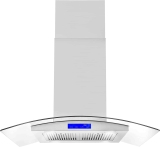 COSMO 668ICS900 36″ Island Range Hood with 380 CFM  $427.99