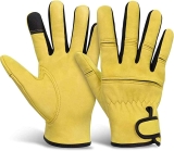 Natural Breathable Sheep Leather Gardening Gloves  $8.40