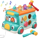 Cute Stone Baby Musical Learning Bus Toy  $14.99